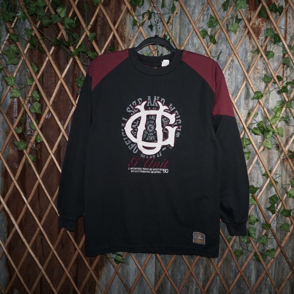 L - Vintage Y2K G-unit T-Shirts cent embroider essential ls